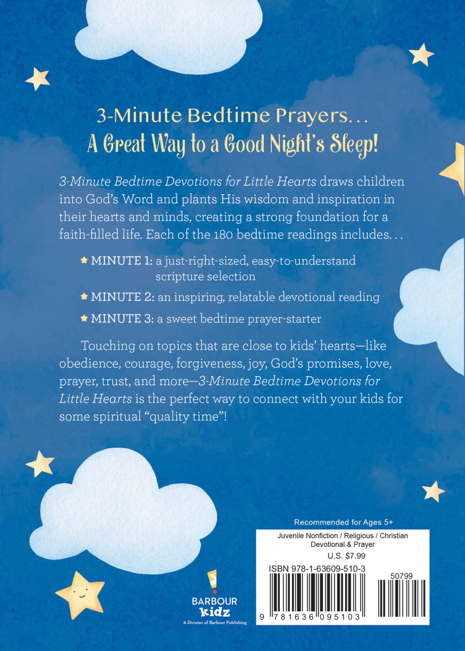 3MD: 3-MINUTE BEDTIME DEVOTIONS FOR LITTLE HEARTS