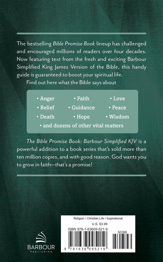 THE BIBLE PROMISE BOOK: SIMPLIFIED KJV