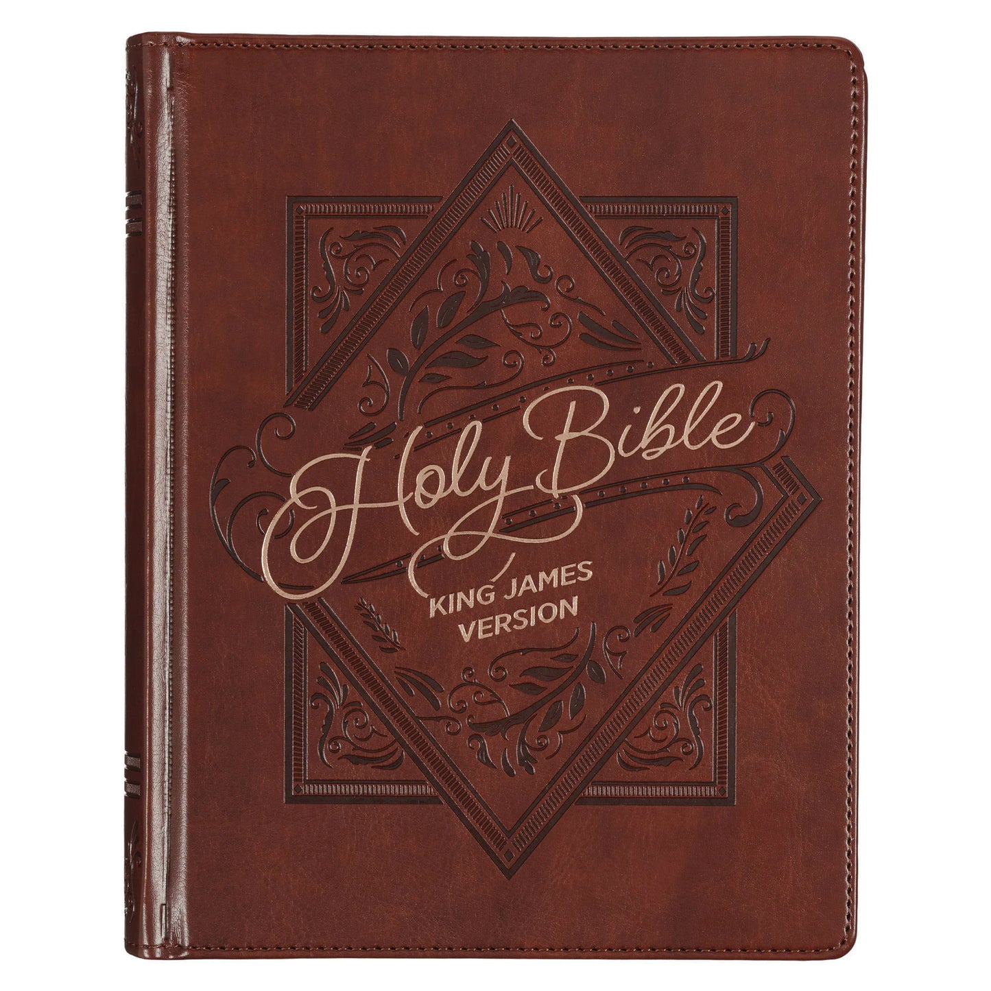 B KJV NOTE-TAKING BIBLE  BROWN/GOLD FOIL (BLACK LETTER EDITION)