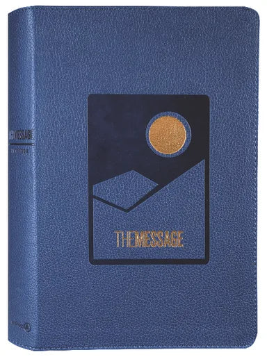 B MESSAGE DELUXE GIFT BIBLE LARGE PRINT NAVY  THE