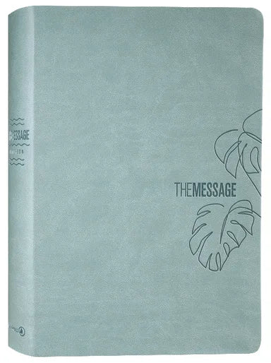 B MESSAGE DELUXE GIFT BIBLE LARGE PRINT TEAL  THE