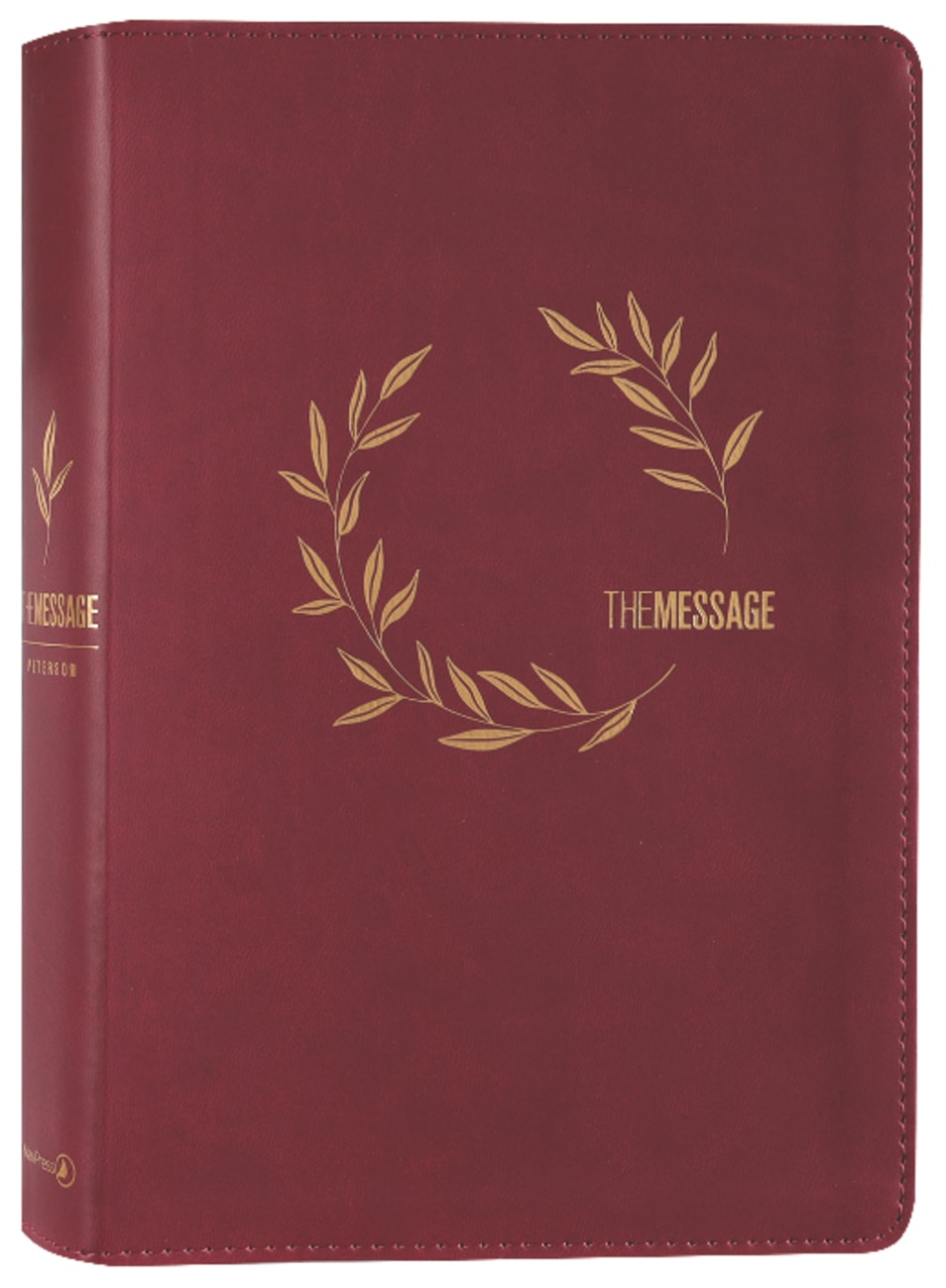 B MESSAGE DELUXE GIFT BIBLE LARGE PRINT CRANBERRY LAURELS