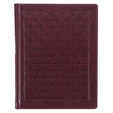 KJV LARGE PRINT NOTE-TAKING BIBLE BURGUNDY (BLACK LETTER EDITION)