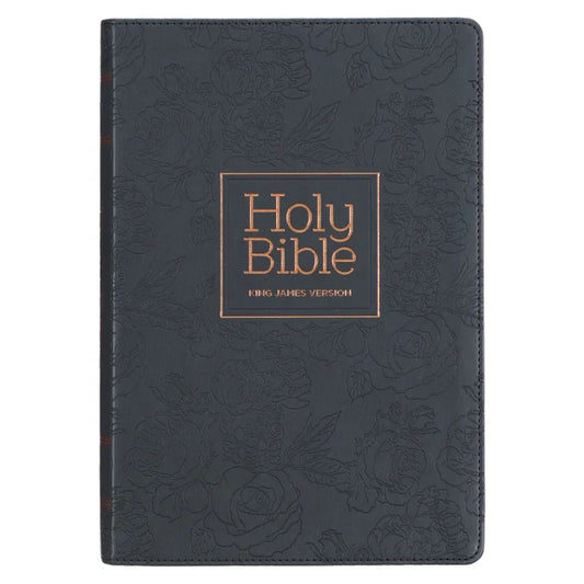 B KJV LARGE PRINT THINLINE BIBLE THUMB INDEX BLACK (RED LETTER EDITION)
