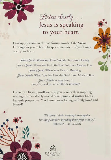 WHEN JESUS SPEAKS TO A GRIEVING HEART DEVOTIONAL JOURNAL