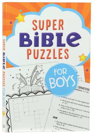 SUPER BIBLE PUZZLES FOR BOYS