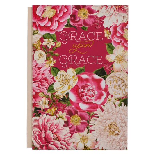 QUARTER-BOUND JOURNAL: GRACE UPON GRACE  PINK FLORAL