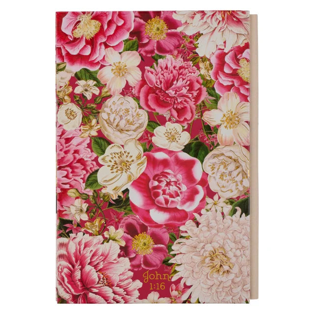 QUARTER-BOUND JOURNAL: GRACE UPON GRACE  PINK FLORAL