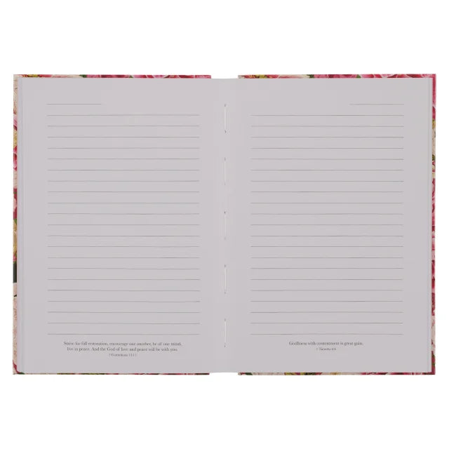 QUARTER-BOUND JOURNAL: GRACE UPON GRACE  PINK FLORAL