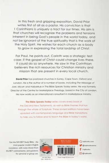 THE MESSAGE OF 1 CORINTHIANS (2020) (BIBLE SPEAKS TODAY SERIES)