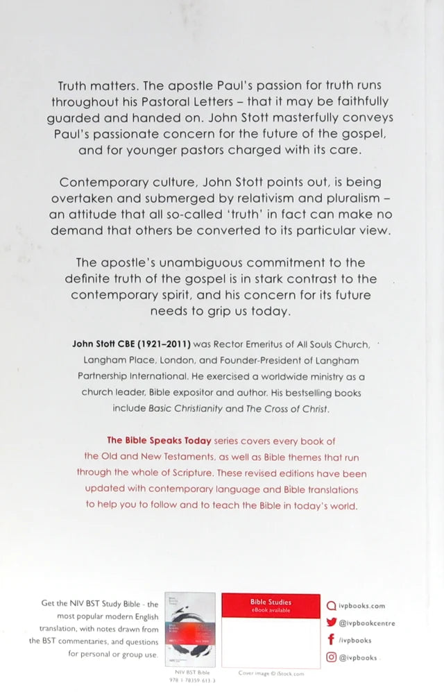 MESSAGE OF 1 TIMOTHY AND TITUS (2020) (BIBLE SPEAKS TODAY SERIES)