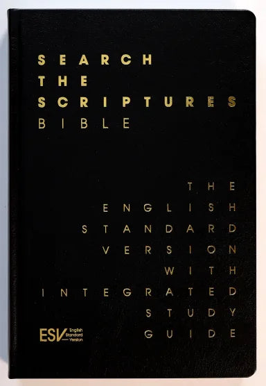 B ESV SEARCH THE SCRIPTURES BIBLE LEATHER EDITION WITH SLIPCASE