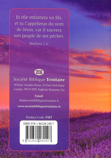 B FRENCH GOSPEL ACCORDING TO MATTHEW (BLACK LETTER EDITION)