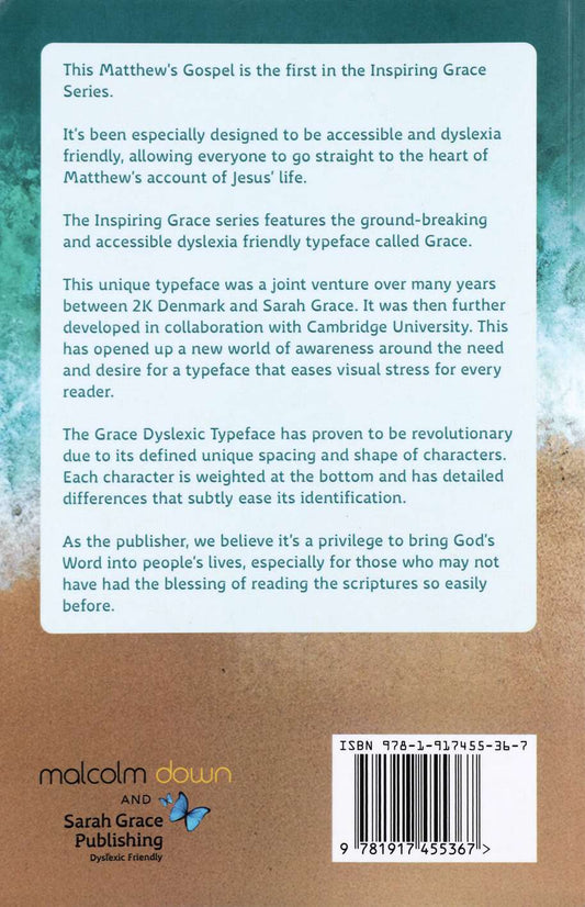B CSB GOSPEL OF MATTHEW (DYSLEXIA FRIENDLY EDITION  INSPIRING GRACE SERIES)