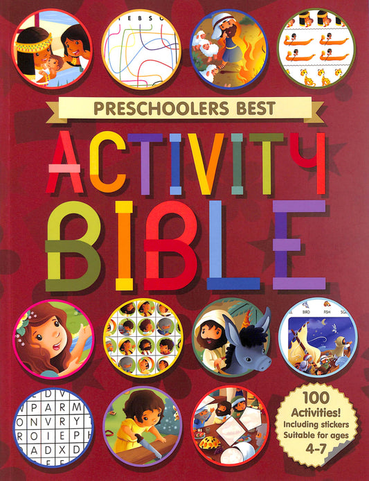 PRESCHOOLERS BEST ACTIVITY BIBLE (WITH 4 PAGES OF STICKERS)