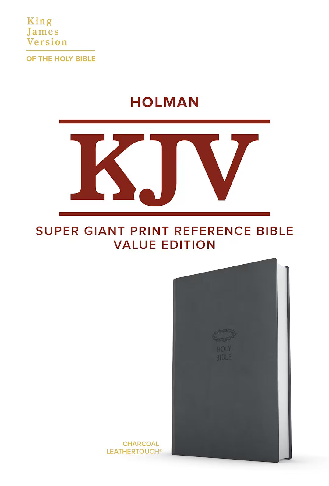 B KJV SUPER GIANT PRINT REFERENCE BIBLE  VALUE EDITION  CHARCOAL (RED LETTER EDITION)