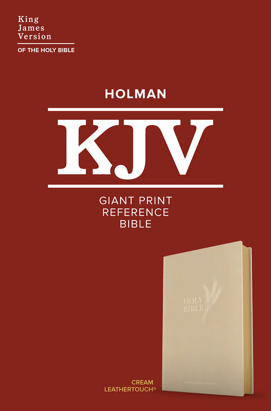 B KJV GIANT PRINT REFERENCE BIBLE  CREAM (RED LETTER EDITION)