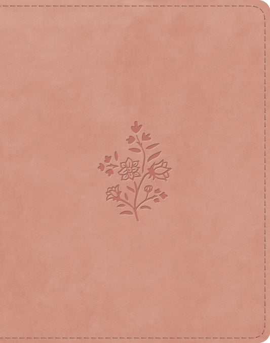 ESV SINGLE COLUMN JOURNALING BIBLE  BLUSH ROSE (WILDFLOWER DESIGN)