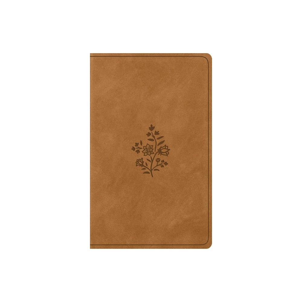 B ESV VEST POCKET NEW TESTAMENT WITH PSALMS AND PROVERBS  NUBUCK CARAMEL  WILDFLOWER DESIGN (RED LETTER EDITION)