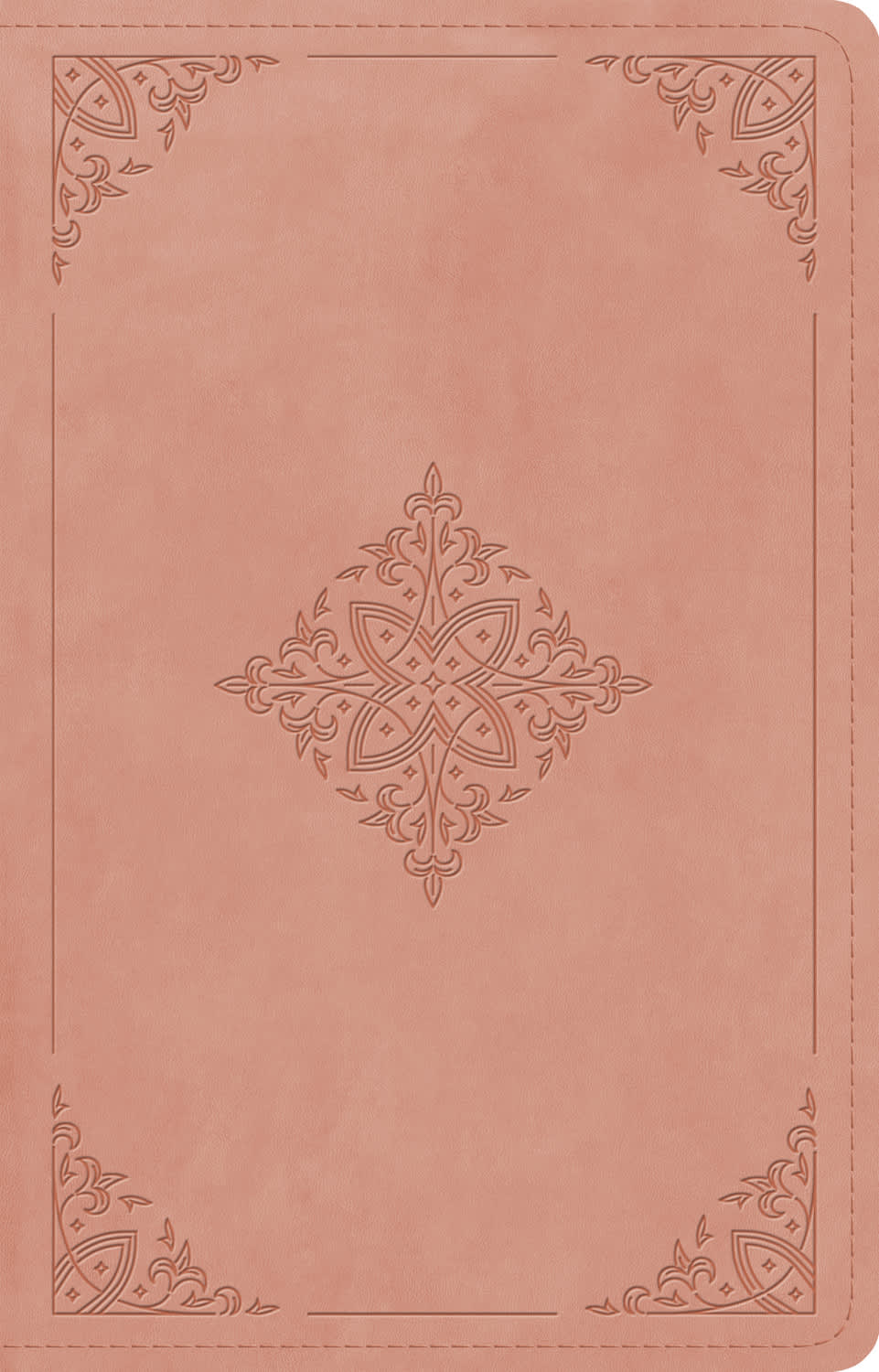B ESV LARGE PRINT THINLINE REFERENCE BIBLE BLUSH ROSE FLEUR-DE-LIS DESIGN (RED LETTER EDITION)