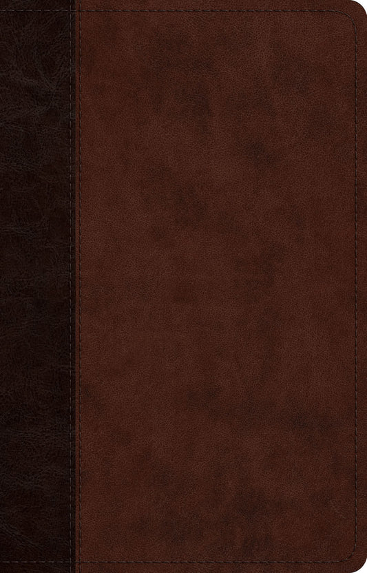 B ESV LARGE PRINT THINLINE REFERENCE BIBLE BROWN/WALNUT TIMELESS DESIGN (RED LETTER EDITION)
