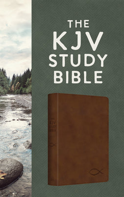 KJV STUDY BIBLE  CHESNUT BROWN FISH (RED LETTER EDITION)