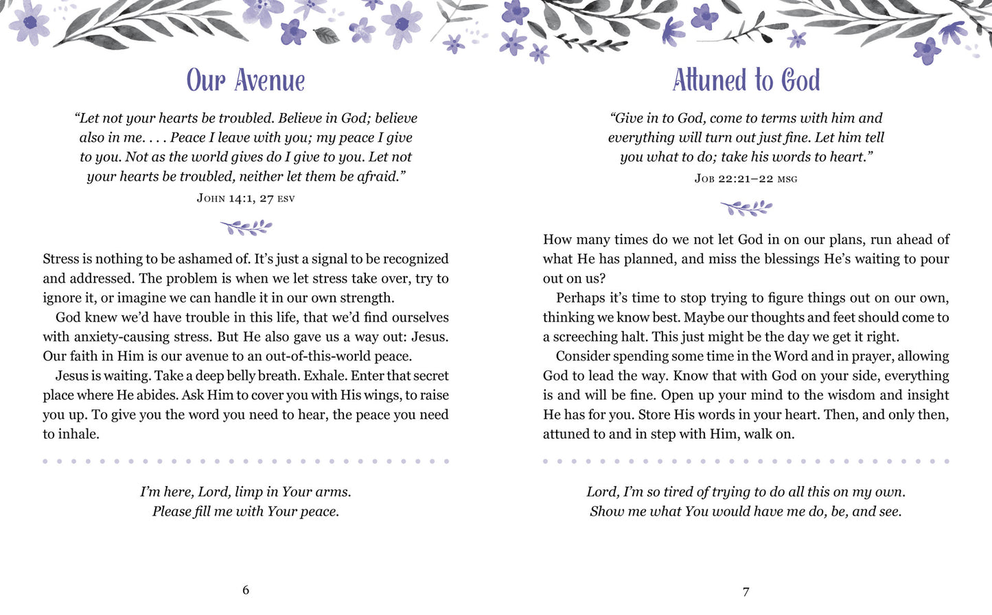 STRESS LESS  PRAY MORE (LARGE PRINT): A WOMAN'S DEVOTIONAL GUIDE TO TRANQUIL LIVING