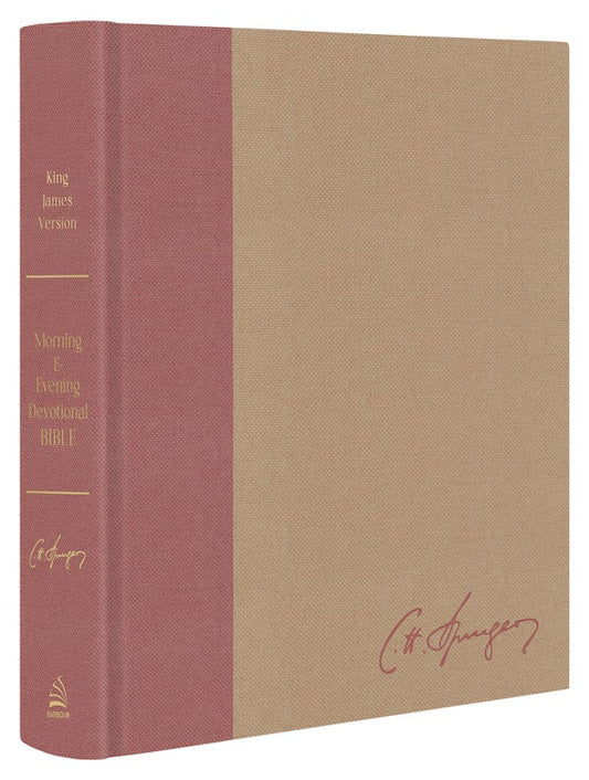 B KJV CHARLES SPURGEON'S MORNING & EVENING DEVOTIONAL BIBLE (RED LETTER EDITION)