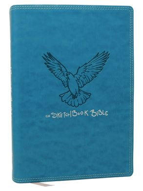 NKJV SKETCHBOOK BIBLE TEAL (RED LETTER EDITION)