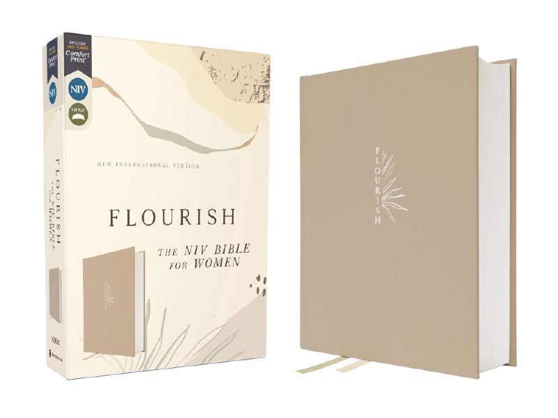 B NIV FLOURISH BIBLE FOR WOMEN CREAM