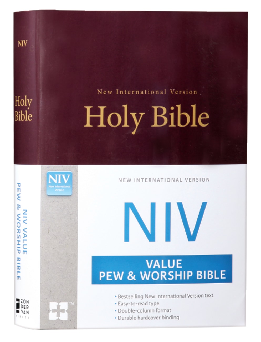 B NIV VALUE PEW AND WORSHIP BIBLE BURGUNDY (BLACK LETTER EDITION)