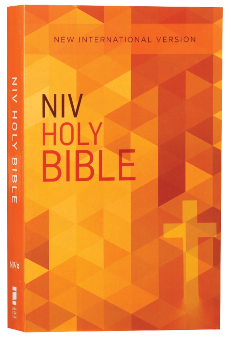 B NIV VALUE OUTREACH BIBLE ORANGE CROSS GEOMETRIC (BLACK LETTER EDITION)