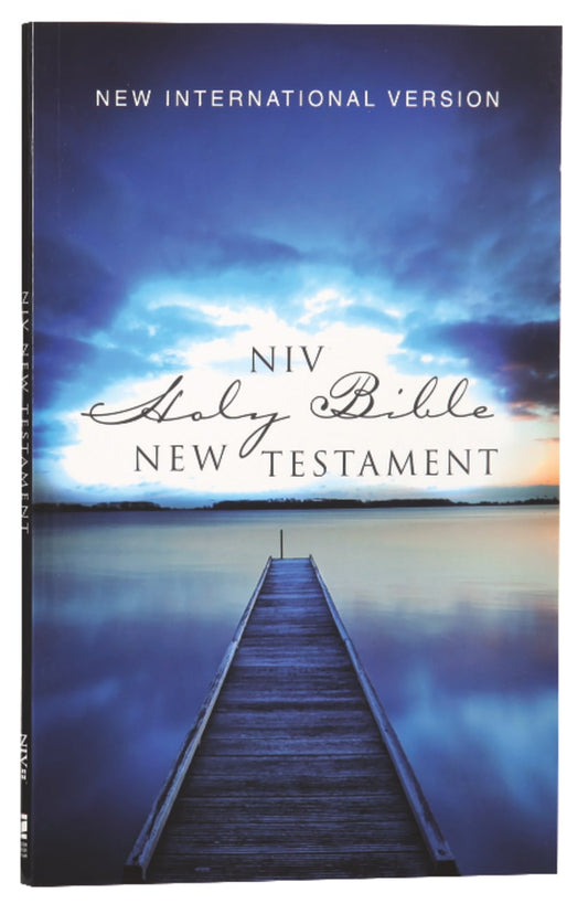 B NIV OUTREACH NEW TESTAMENT BLUE PIER (BLACK LETTER EDITION)