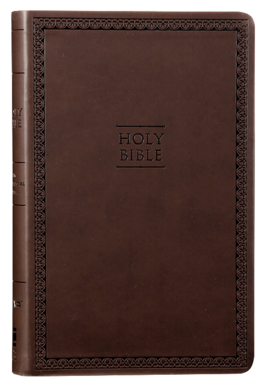B NIV VALUE THINLINE BIBLE BROWN (BLACK LETTER EDITION)