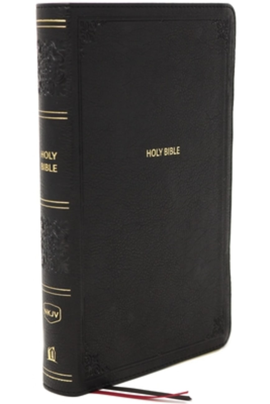 B NKJV END-OF-VERSE REFERENCE BIBLE COMPACT LARGE PRINT BLACK (RED LETTER EDITION)