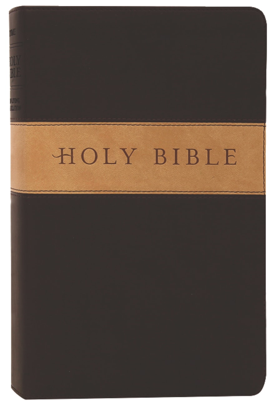 B NLT PREMIUM GIFT BIBLE DARK BROWN/TAN (RED LETTER EDITION)