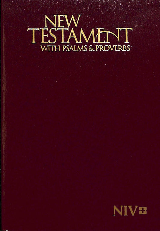 B NIV POCKET NEW TESTAMENT WITH PSALMS & PROVERBS BURGUNDY (BLACK LETTER)