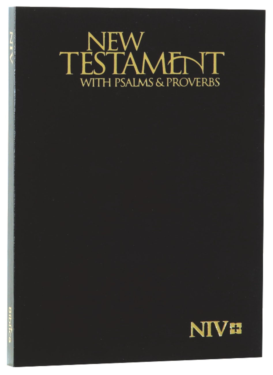 B NIV POCKET NEW TESTAMENT WITH PSALMS & PROVERBS BLACK (BLACK LETTER)