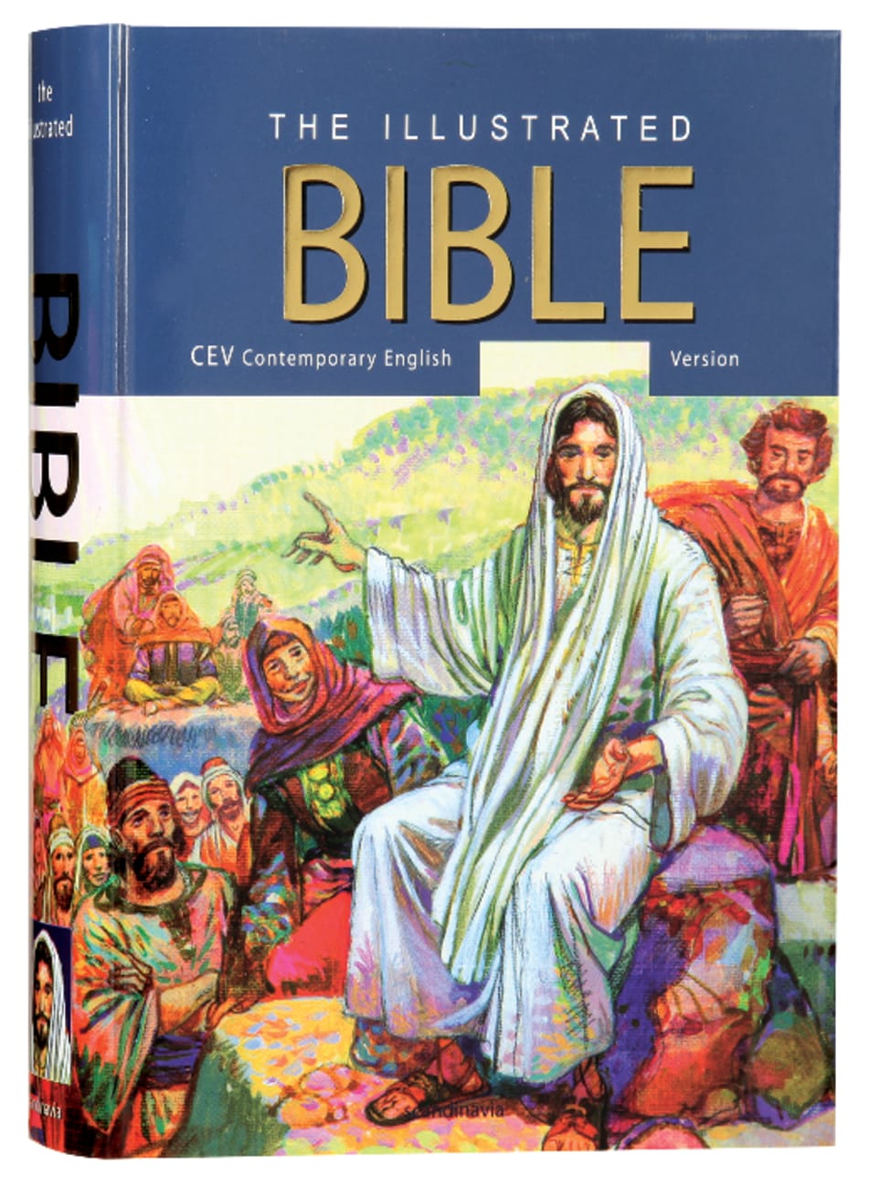B CEV THE ILLUSTRATED BIBLE (BLUE BACKGROUND COVER EDITION)